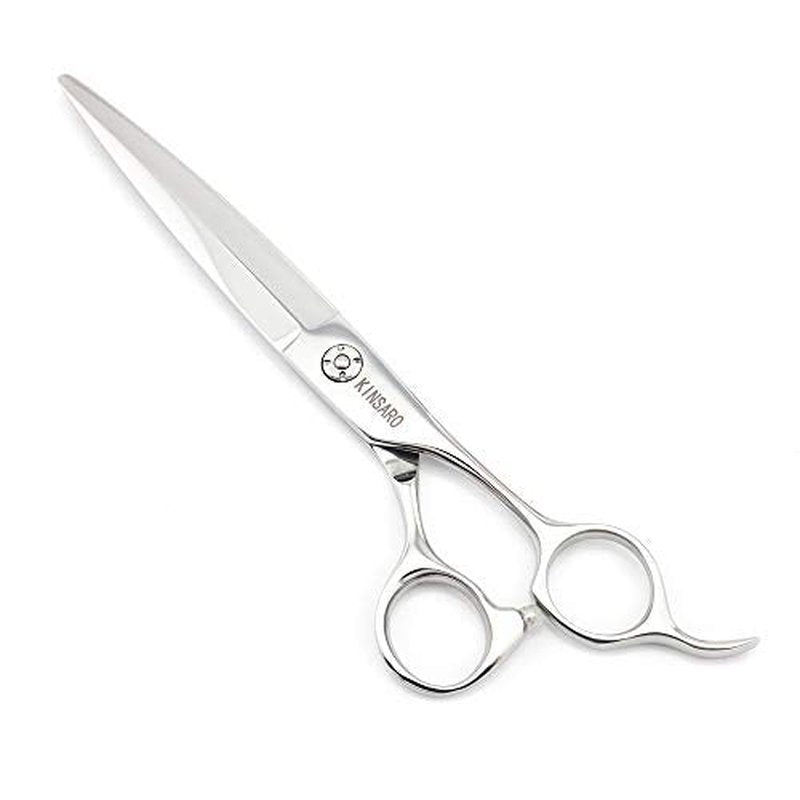 Barber Scissors 7" Professional Sliding Hair Scissors Willow Shape Sliding Hair Shears Professional Haircut Razor Edge 440c Barber Shears KINSARO for Hairdresser Barbershop or Home Use
