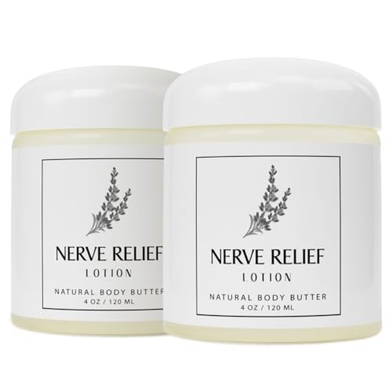 Neuropathy Cream, Nerve Relief Lotion Cream with Magnesium Chloride and Pure Ingredients Oasis for Feet Hands Non-Greasy for Day Night Bear in Mind Gifts for Mama Women Men, 2 Packs