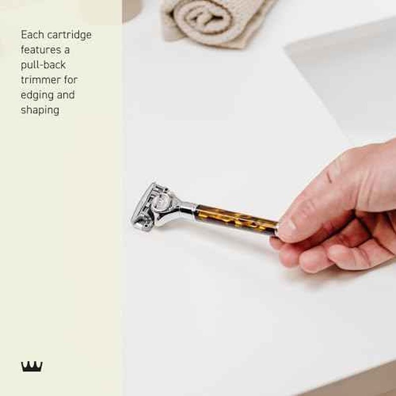 Cremo Astonishingly Superior Tortoise Shell (Horn) Razor Kit (Packaging May Vary)