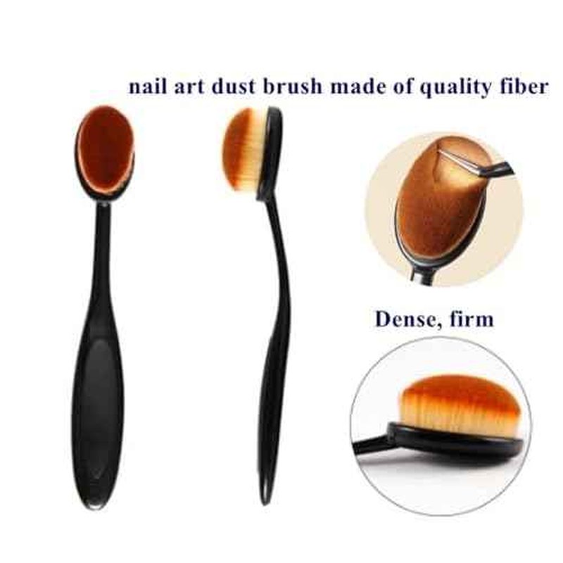Daily Makeup Brush (Black) - Soft Nail Art Dust Powder Remover brush for Cleaning Fingernails, Makeup Tools