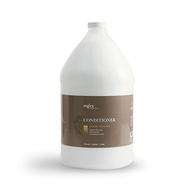 Zogics Organics Conditioner ? Organic Conditioner for Hair, Hydrating Deep Conditioner with Natural Ingredients like Honey Powder, Aloe Vera, Avocado, and Jojoba (Honey Coconut, 1 Gallon)