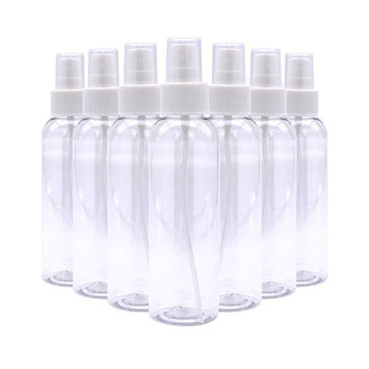 TRENDBOX 4oz Travel Size Spray Bottles, 48Pack Fine Mist Small Empty Plastic Spray Bottle, Leak Proof BPA-Free Travel Essentials Cosmetic Containers