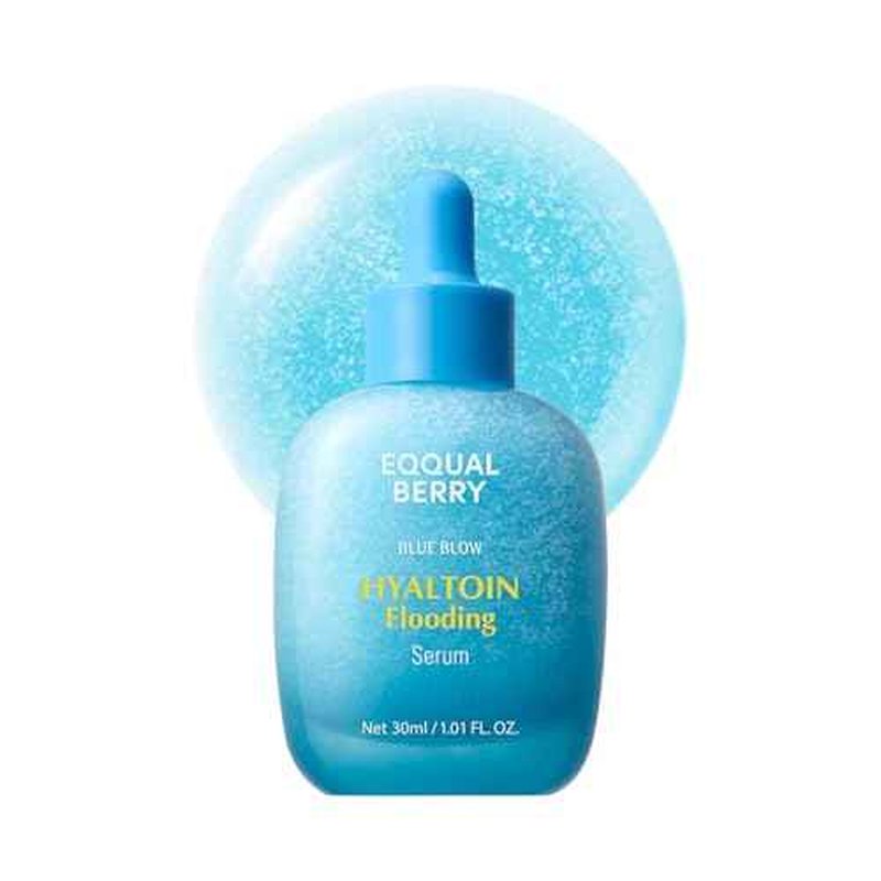 EQQUALBERRY Hyaltoin Flooding Smoothie Serum ? Deep Hydrating Korean Skin Care with 11 Hyaluronic Acids, Ectoine & Glacier Water, Barrier-Strengthening with 5 Ceramides, Fresh Glow (1.01oz / 30ml)