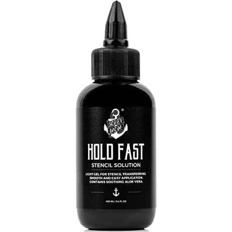 Sorry Mom Tattoo Stencil Gel Solution - Tattoo Transfer Gel for Tattooing - Long Lasting, Clear & Dark Stencils - The Original HOLD FAST - Developed in the USA by Professional Artists (3.4 oz)