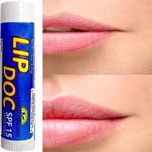 Amish Origins Lip Doc SPF 15 Medicated Lip Balm - All-Natural Moisturizing Formula for Chapped Lips | 2-Pack
