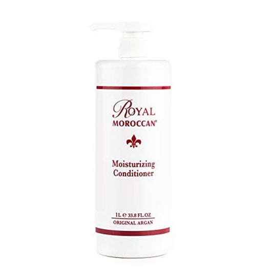 Royal Moroccan Moisturizing Conditioner Hair Products - Moisturizing Conditioner For Dry and Colored Hair 1000 ml 33.8 fl.oz, Base of Moroccan Argan oil, For color ? Treated Hair, Frizzy Hair.
