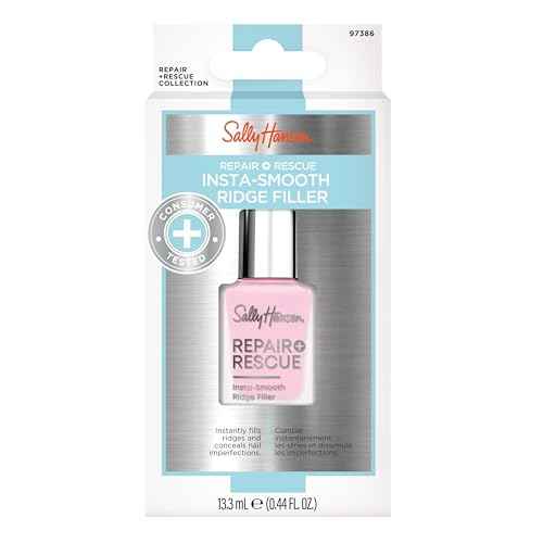 Sally Hansen Nail Treatment Repair + Rescue Insta-Smooth Ridge Filler | Contains Hyaluronic Acid | Conceals Nail Imperfections & Smooths Nail Surface