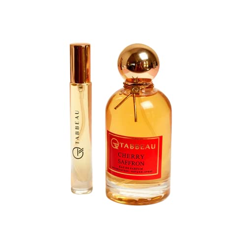 Cherry Saffron Eau De Parfum - Unisex Handmade Fragrance with Natural Ingredients | Travel Size 10ml
