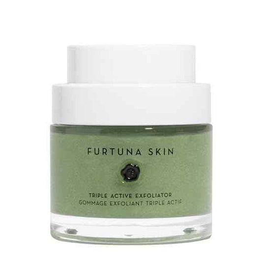 Furtuna Skin Triple Action Exfoliator - Olive-Infused Facial Scrub, Smooths, All Skin Types, Vegan, 80ml
