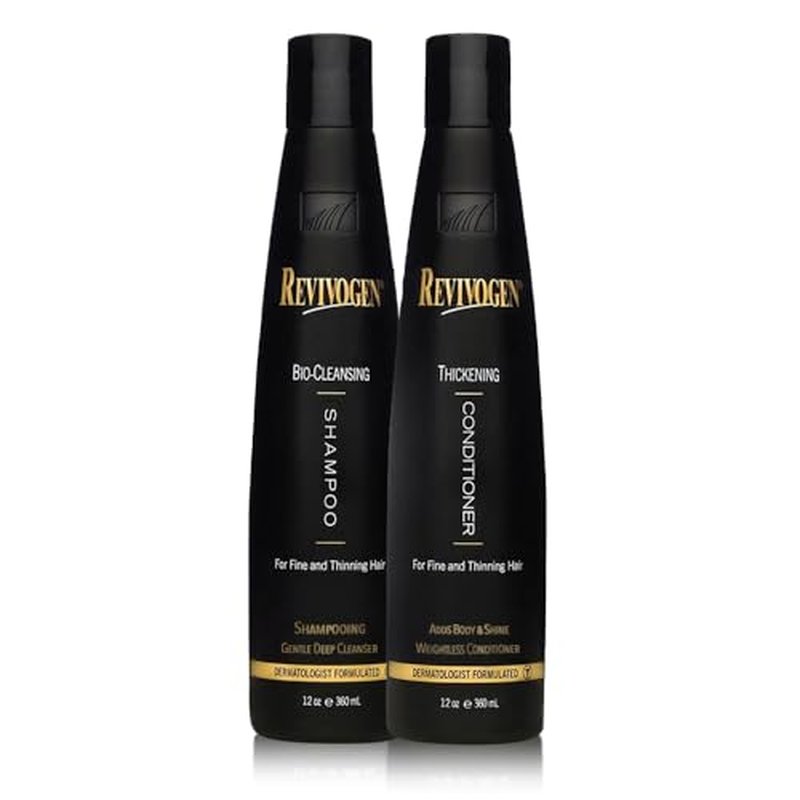 Revivogen MD Bio-Cleansing Shampoo and Conditioner for Thinning Hair, DHT Blocker Shampoo, Hair Loss Shampoo, Shampoo Thinning Hair, Conditioner for Thinning Hair, Hair Loss Conditioner 12oz