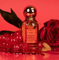 Cherry Saffron Eau De Parfum - Unisex Handmade Fragrance with Natural Ingredients | Travel Size 10ml