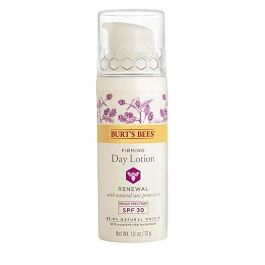 Burt's Bees Renewal Day Lotion SPF 30, Firming Face Lotion, 1.8 Ounces