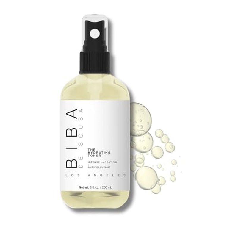 Biba De Sousa The Hydrating Toner with Phospholipids - Intense Hydration & Anti Pollutant - Makeup Setting Spray - for All Skin Types and Tones (8oz)