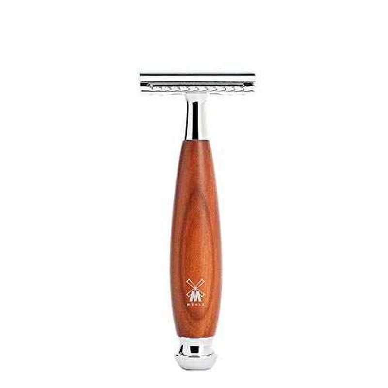 M?HLE VIVO Plumwood 3-piece Pure Badger Safety Razor Shaving Set