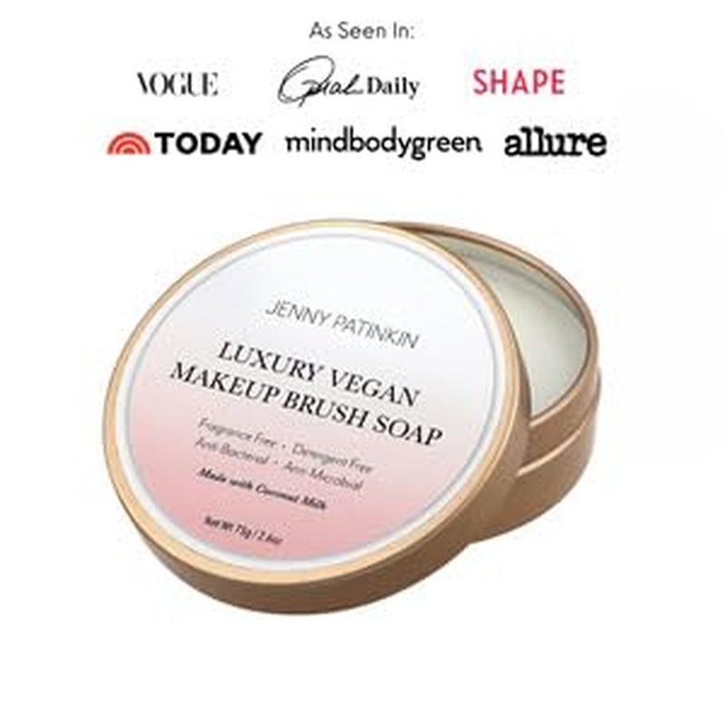 Jenny Patinkin Makeup Brush Cleaner Soap - Luxury Vegan Formula for All Bristles | Professional Cruelty-Free Cleansing Solution