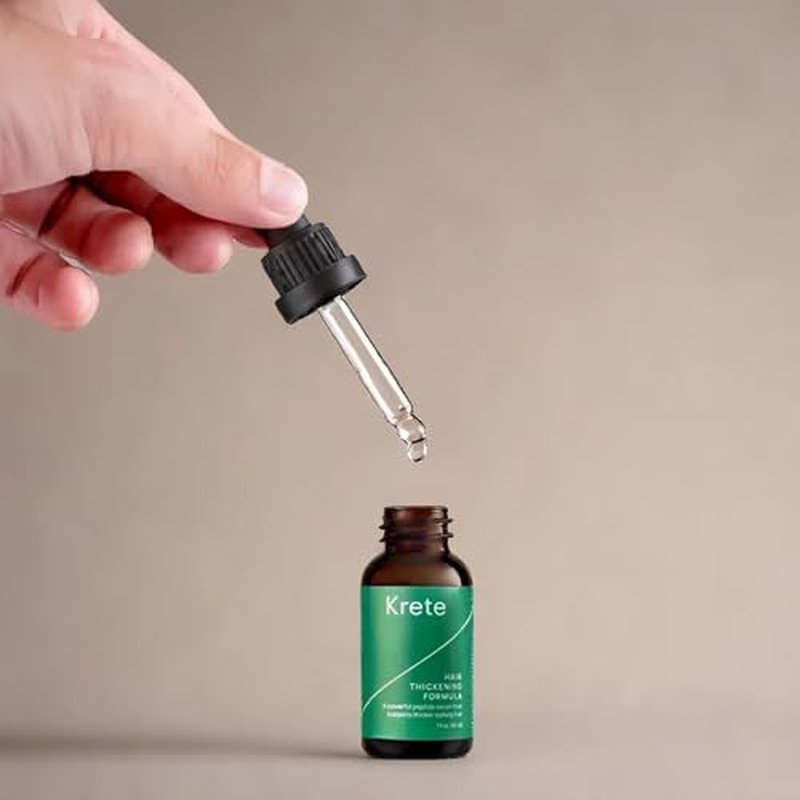 Krete Hair Thickening Formula ? Supports Thicker-Looking Hair for Men ? 1 fl oz