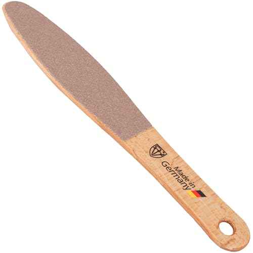 3 Swords Germany Brand Quality Foot File Made from German Beech Wood, Two-Sided Smooth and Rough, Hard Skin Callus Removal