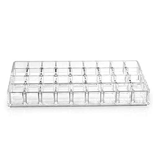 LEILIN 36 Slot Lipstick Drawer Organizer Lip Gloss Storage Essential Oil Holder Clear Acrylic Lipstick Organizer Storage of Cosmetics and Perfume