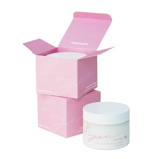 Body Cream with Perfume Splash Pink Snow - 2024 New Version, Bergamot Jasmine Vanilla Shea Butter Argan Oil Smell Good Scented Nourishing Body Lotion Gift Moisturizing for Dry Skin [7.05 OZ]