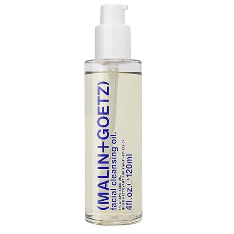 Malin + Goetz Facial Cleansing Oil, 4 Fl. Oz. - 2-in-1 Makeup Remover & Face Cleanser, Facial Skin Care Products, All Skin Types, Vegan & Cruelty-Free