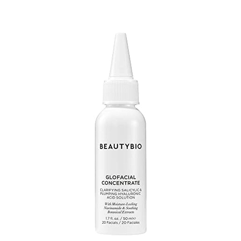 BeautyBio GLOfacial Hydro-Infusion Deep Pore Cleansing + Blue LED Clarifying Set: Tool + Concentrate