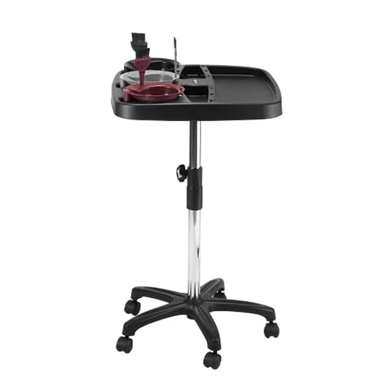 Dompel Multicolor Trolley Black with 3 Tint Bowls and 3 Brushes Included | Model 470
