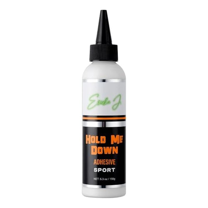 Ericka J. Hold Me Down Adhesive Sport (Ain¡¯t No Other¢â) - Peach Flavored Waterproof Lace Wig Glue for Strong Hold, Quick Drying, Sweat & Water Resistant ? Sensitive Skin Friendly -150 g/5.3 oz