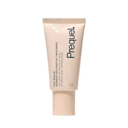 Prequel Skin Foot Rescue, Professional Foot Treatment with 15% Urea + Salicylic Acid. Advanced Cream For Dry Cracked Feet. Clinical-Grade Moisturizer. 1.7oz
