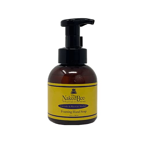 Naked Bee Lavender Foaming Hand Soap - Moisturizing Beeswax Formula for Soft Skin | 12 oz
