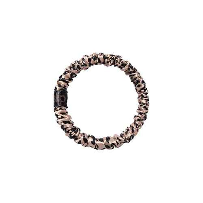 SLIP Skinny Scrunchie, Rose Leopard |Pure Silk Skinny Scrunchie | 100% Mulberry Silk, Anti-Crease, Gentle on Hair, Reduces Breakage | Stylish & Durable, Amazon Exclusive