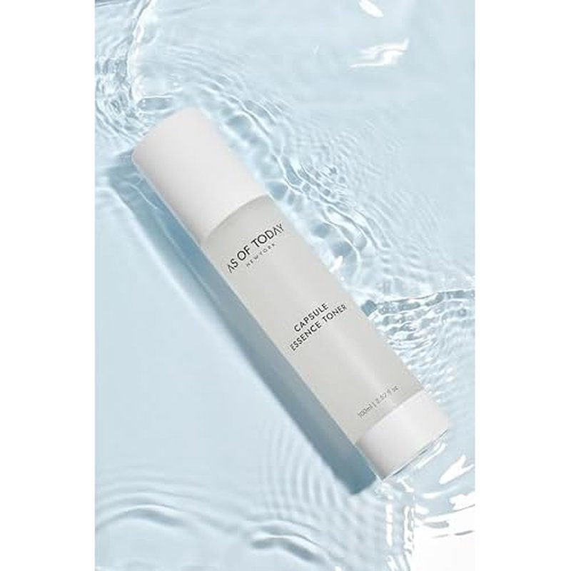 AS OF TODAY Capsule Essence Toner | Jojoba Oil Capsules + Scutellaria Extract | D-Panthenol Hydrating Toner for Sensitive, Dry & Combination Skin | Clean Beauty Formula | Moisturizing & Balancing