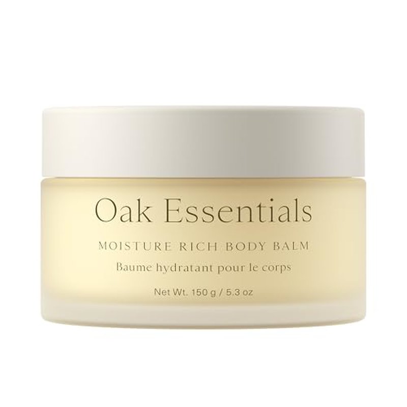 Oak Essentials Moisture Rich Body Balm | Ultra-Hydrating Body Cream with Sea Buckthorn Oil, Cocoa Butter & Coconut Oil, 5.3 Oz
