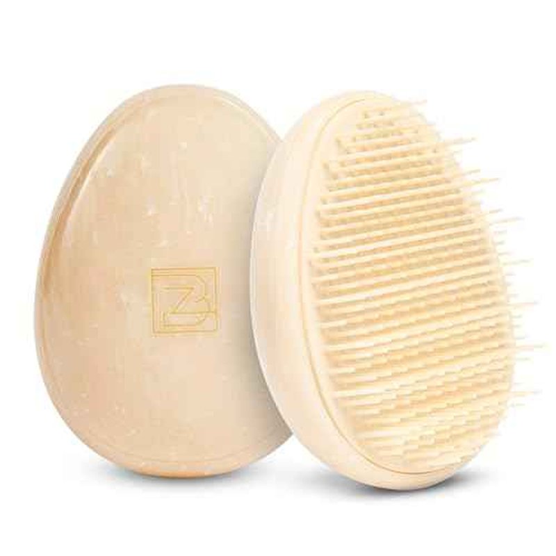 Travel Hairbrush - Mini Hair Detangler for Women Teens Kids - Sensory Scalp Massager - Small Portable Comb - Thick, Curly, Straight, Wet, Dry - Compact Detangler - Purse Essentials