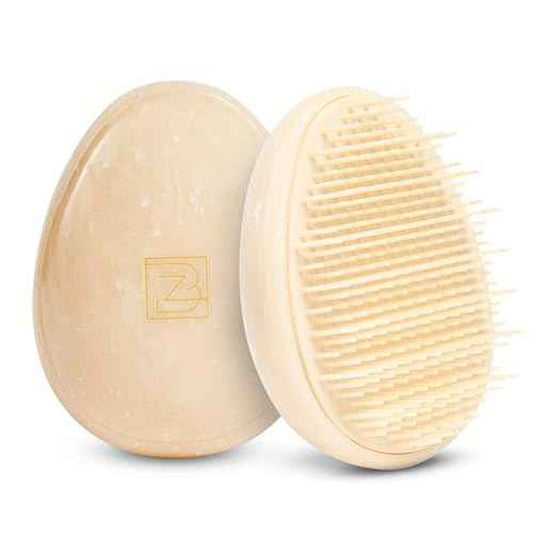 Travel Hairbrush - Mini Hair Detangler for Women Teens Kids - Sensory Scalp Massager - Small Portable Comb - Thick, Curly, Straight, Wet, Dry - Compact Detangler - Purse Essentials