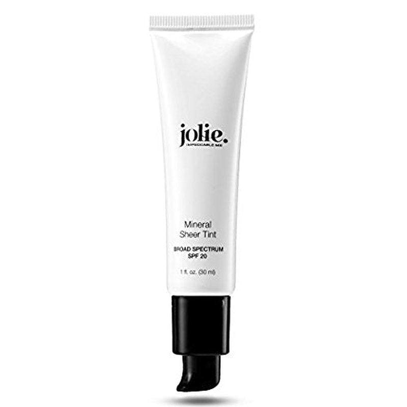 Jolie Mineral Sheer Tint SPF 20 - Oil-Free Tinted Moisturizer for Hydration & Coverage | Vegan Sun Glow