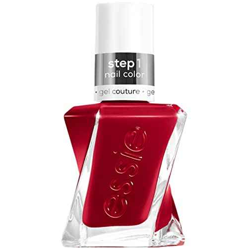Essie Gel Couture Long-Lasting Nail Polish, 8-Free Vegan, Burgundy Red, Bubbles Only, 0.46 fl oz