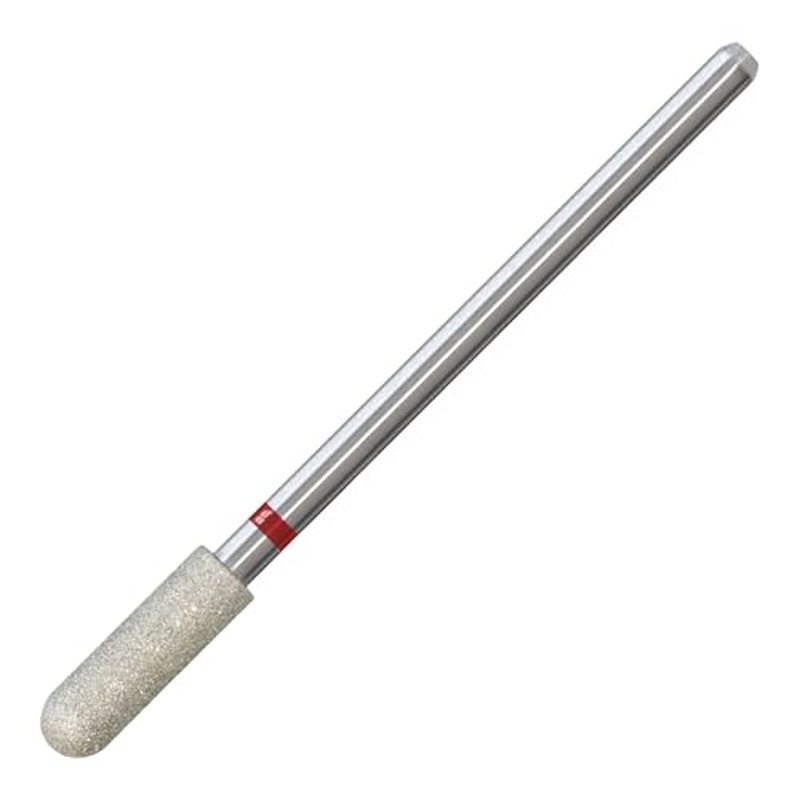 4mm Round Barrel Cuticle Clean Nail Drill Bits, Russian Diamond Nail Bit Professional Safety Under Nail Cleaner Burr for Cuticle Dead Skin, Electric Nails Drill Accessories, Fine