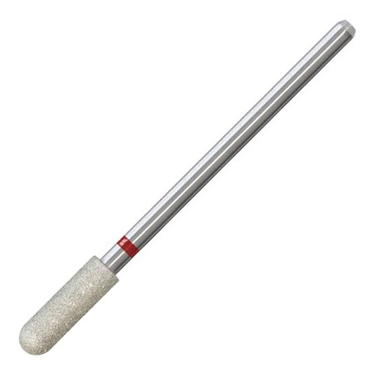 4mm Round Barrel Cuticle Clean Nail Drill Bits, Russian Diamond Nail Bit Professional Safety Under Nail Cleaner Burr for Cuticle Dead Skin, Electric Nails Drill Accessories, Fine