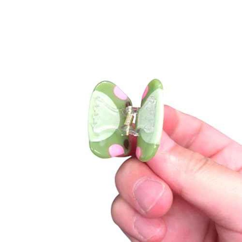 Novelty Mini Frog Hair Clip,Acetate Hair Claw,Small Hair Clips for Women,Pack of 2