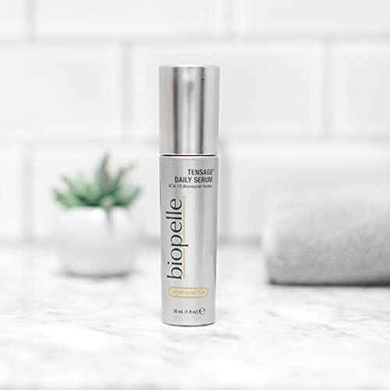 Biopelle Tensage Growth Factor Daily Facial Serum with SCA 15 Biorepair Index, Snail Mucin Serum for Face with Niacinamide, Hyaluronic Acid, and Antioxidants, 1 Oz