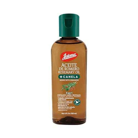 Jaloma Rosemary & Cinnamon Oil, 3 in 1 Forumula to Cleanse, Strengthen, and Revitalize Hair, 4 FL Oz Bottle