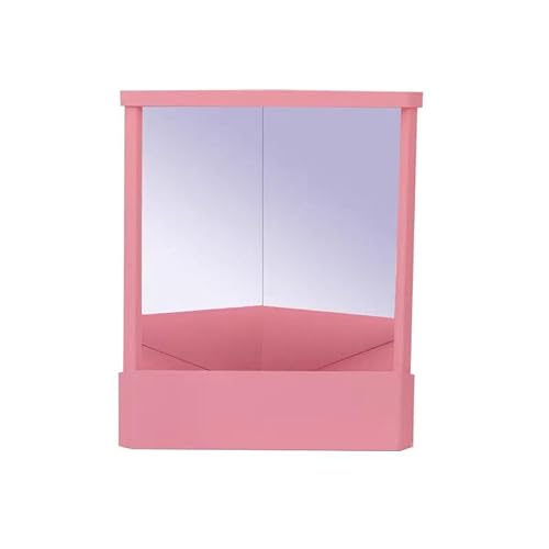 Non-Reversing Mirror with Real Image Reflection - Beveled Standing Cosmetic Inverted Mirror for Makeup, Hair Styling, Grooming, Facial Correction