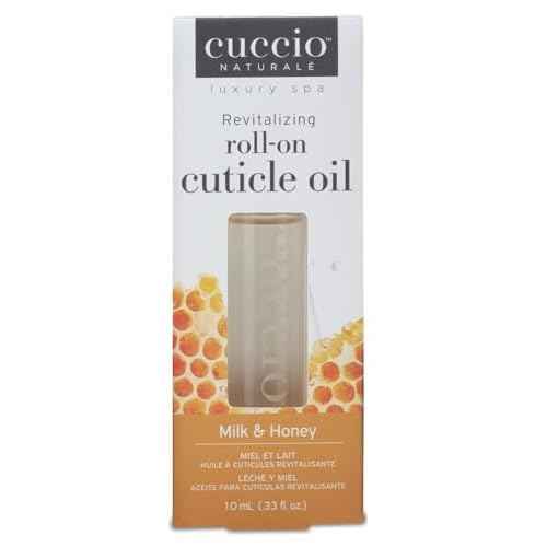 Cuccio Naturale Revitalizing Roll-On Cuticle Oil ? Milk & Honey ? 10ml ? Nourishing and Hydrating Treatment for Healthier Nails & Cuticles ? Easy-to-Use Rollerball Applicator ? Paraben & Cruelty-Free