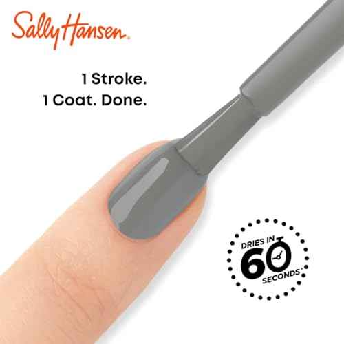 Sally Hansen Insta-Dri, Back to Black, Quick Dry, Long Lasting, Opaque, ShinyBlack Nail Polish