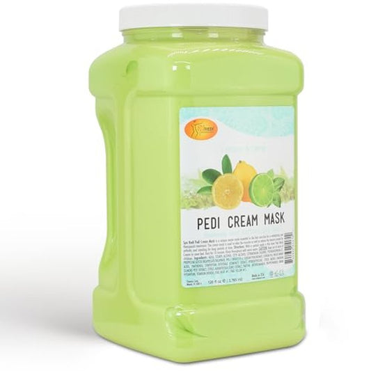 SPA REDI - Body and Foot Cream Mask, Lemon, 128 Oz - Pedicure Massage for Tired Feet and Body, Hydrating, Fresh Skin - Infused with Hyaluronic Acid, Amino Acids, Panthenol, Comfrey Extract
