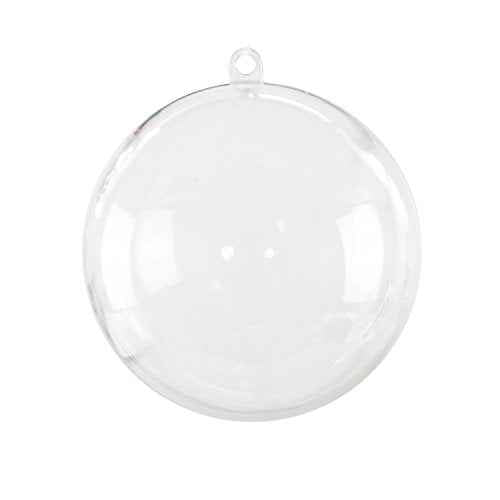 Super Z Outlet Clear Plastic Acrylic Bath Bomb Mold Shells Molding Balls Kit (80mm, 12 Pack)