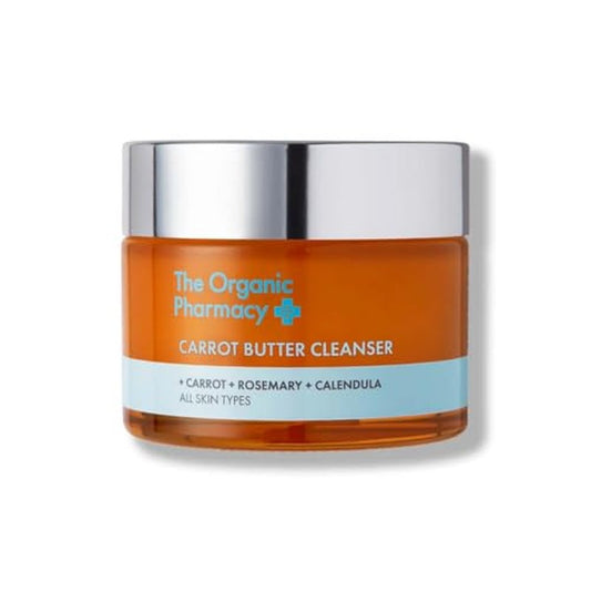 The Organic Pharmacy Carrot Butter Cleanser, Balm to Oil Makeup Remover, 1.18 Fl Oz, All Skin Types