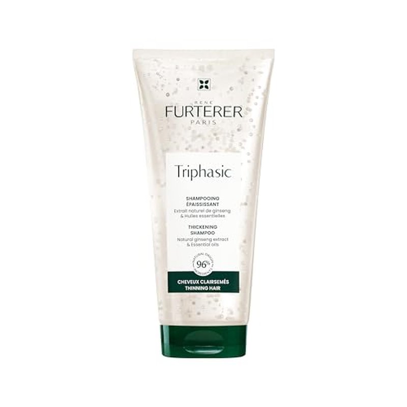 Rene Furterer TRIPHASIC Thickening Shampoo ? For Thinning Hair ? Improves hair density & strength ? Scalp Nutrition ? Rosemary Oil - For Men & Women - Color Safe