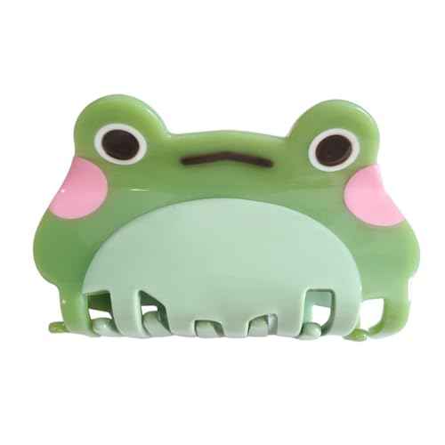 Novelty Small Green Frog Hair Clip,Acetate Hair Claw,Small Hair Clips for Women