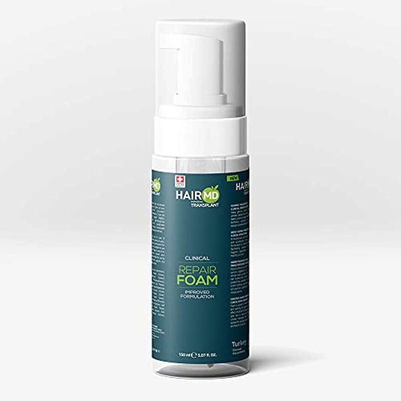 Transplant Clinical Foam - 150ml Men's Hair Growth Formula - Nourishes and Repairs Post-Transplant Scalp - Gentle Cleansing for Sensitive Skin